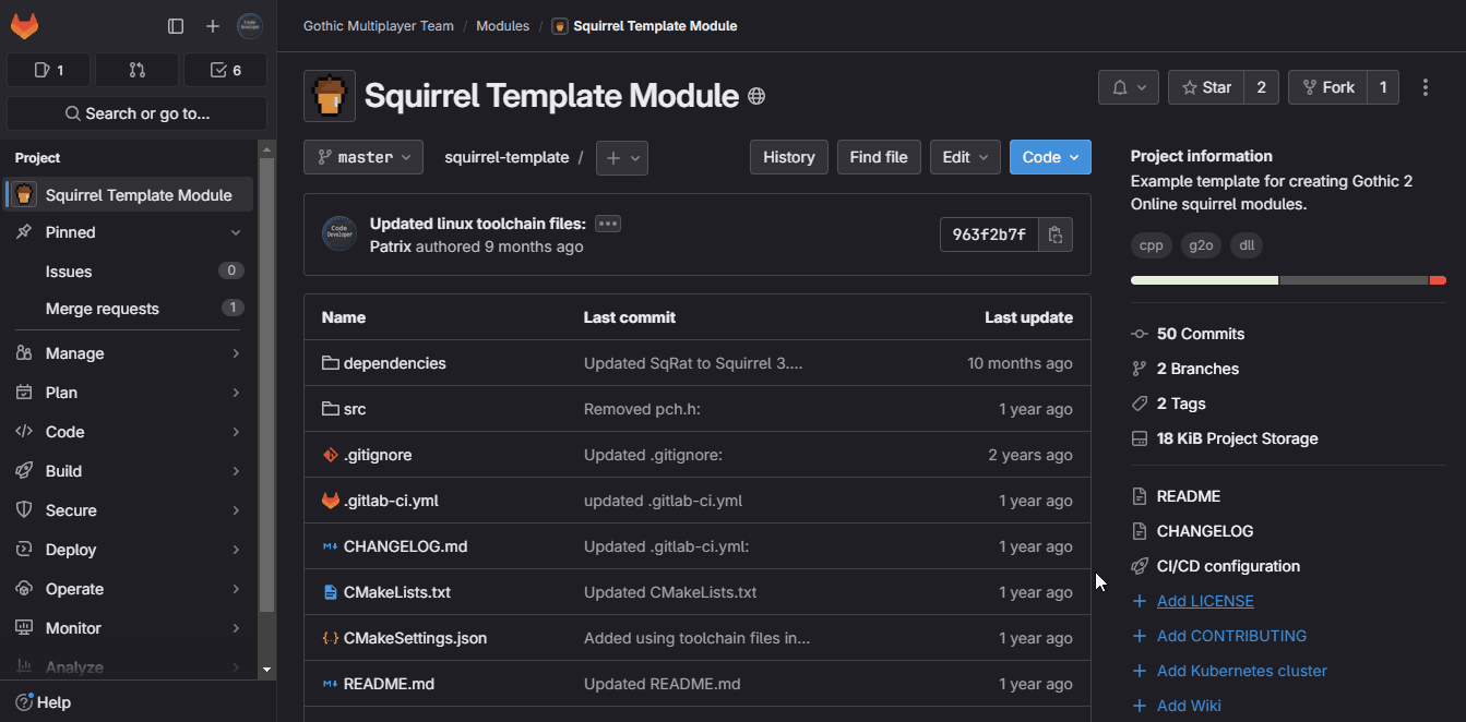 gif showing how to run pipeline via gitlab ui