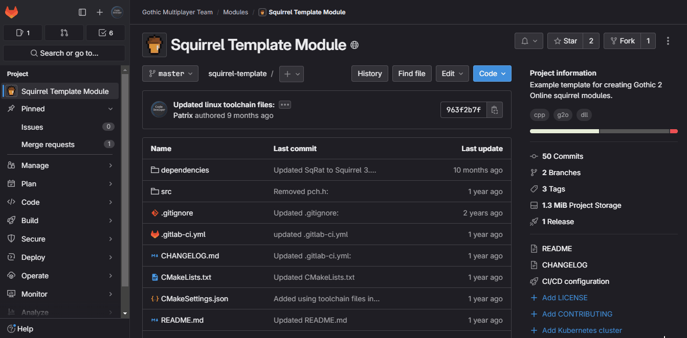 gif showing how to view releases page via gitlab ui